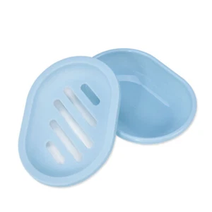 Portasapone In Plastica Ovale A Doppio Strato Portasapone Portasapone Per + - Foto 1 di 15