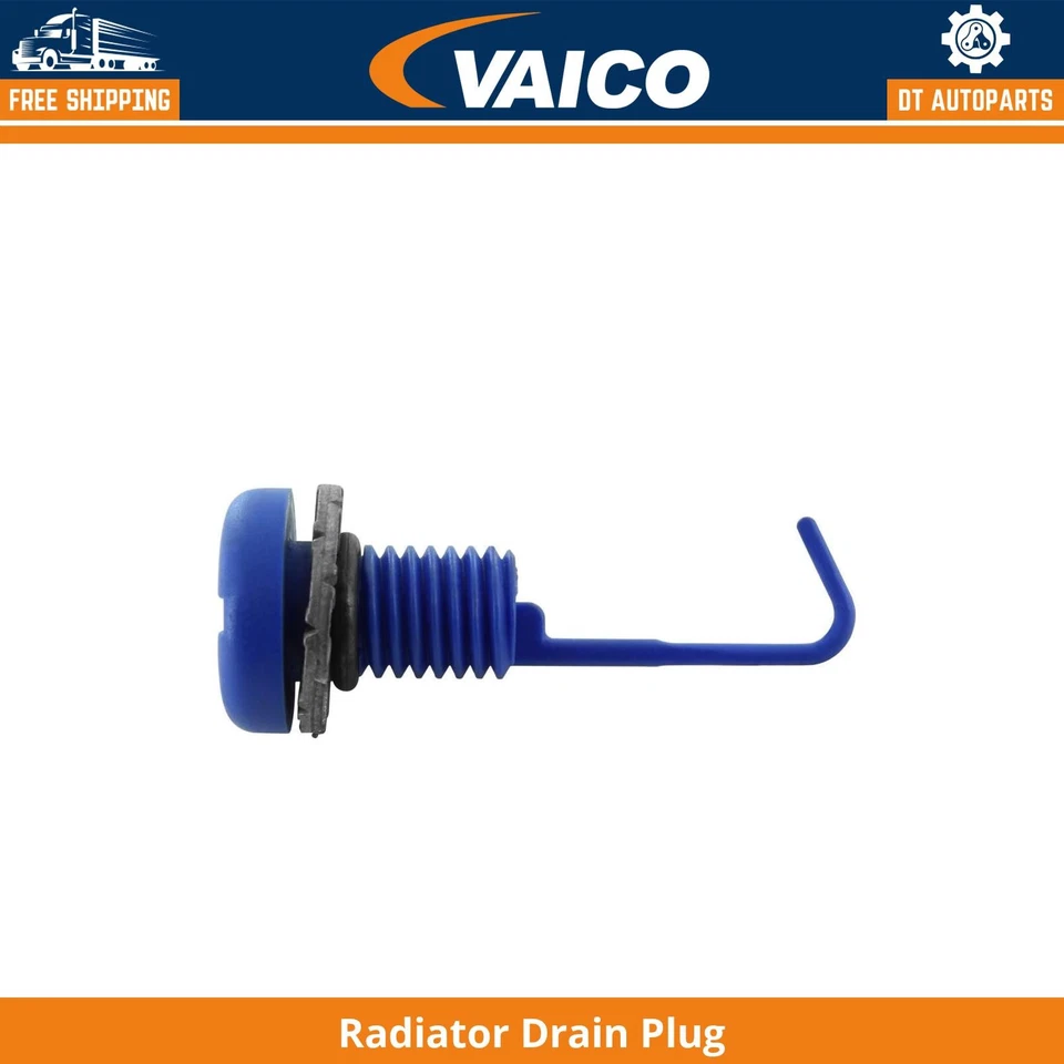 For 2000-2013 BMW X5 Radiator Drain Plug Vaico 2001 2002 2003 2004 2005 2006 - Image 1 of 1