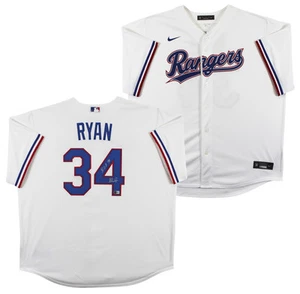 Rangers Nolan Ryan "HOF 99" Authentic Signed White Nike Jersey Autographed BAS - Picture 1 of 6