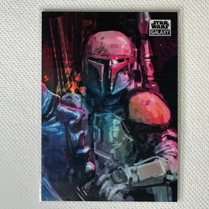 2021 Topps Chrome Star Wars Galaxy #74 Premio Boba prisma rifrattore /75 - Foto 1 di 6