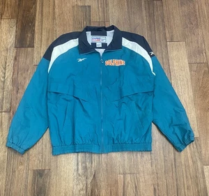 Vintage NFL Miami Dolphins Reebok Jacket Windbreaker Adult Size Large - Picture 1 of 6