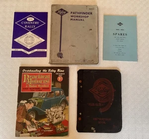 Riley Vintage Motorcar Printed Memorabilia Handbuch Anleitung Ersatzteile Wartung - Bild 1 von 5