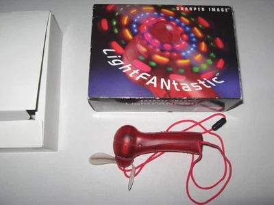 Sharper Image LightFantastic Battery-Operated Fan 2005 Working New In Box - Image 1 of 4