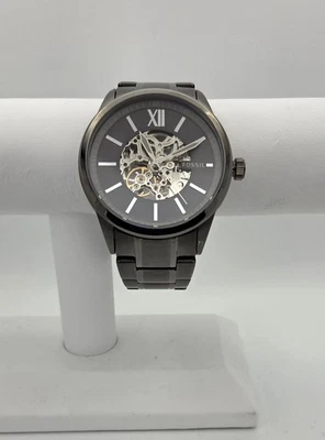 Reloj Fossil BQ2384 Flynn Automático Hombre Acero Inoxidable Gunmetal Esqueleto 48mm Foto 1 de 4