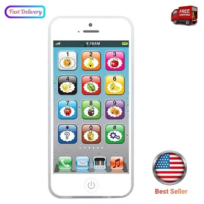 Juguete Aprendizaje Jugar Teléfono Celular con 8 Funciones y Luz Deslumbrante Juguete Interactivo Foto 1 de 4