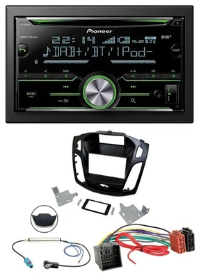 Pioneer Bluetooth MP3 DAB 2DIN USB CD Autoradio für Ford Focus ab 2018 schwarz - Bild 1 von 4