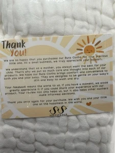 Muslin Burp Cloths for Baby 10 Pack 100% Organic Cotton Baby Washcloths for B... - Picture 1 of 5