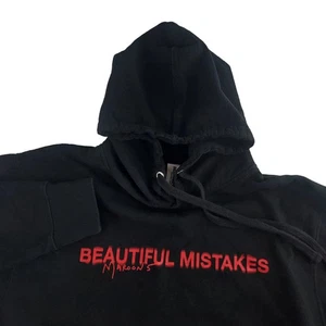 MAROON 5 BEAUTIFUL MISTAKES Black Hoodie MEDIUM Pullover Adam Levine Tour - Picture 1 of 5