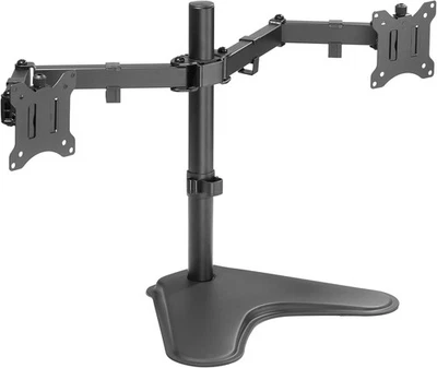 VonHaus Adjustable Dual Monitor Stand Aluminum Free-Standing 30050117 - Image 1 of 4