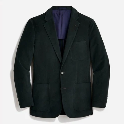 J. Костюм мужской Crew Ludlow Slim Fit итальянский хлопок молескин - изумрудно-зеленый - Изображение 1 из 4