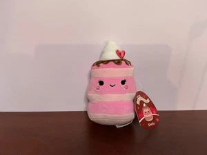 NWT Squishmallow 12/22 5inch SHELLY strawberry pancake VALENTINES DAY PLUSH - Picture 1 of 4