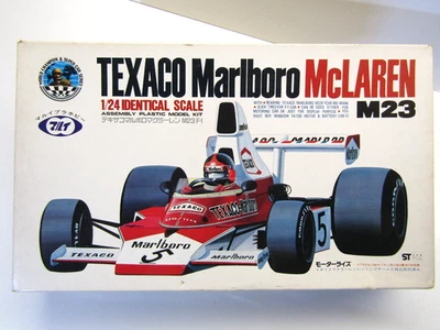 Marui 1:24 Scale Texaco M@rlboro McLaren M23 Formula 1 model kit # MT51W02-600 - Image 1 of 4