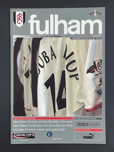 2004/05 FULHAM V CHELSEA 30-11-2004 CARLING LEAGUE CUP 5TH ROUND - Picture 1 of 1