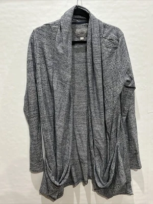 Cárdigan UGG para mujer acogedor abierto holgado gris jaspeado talla L Foto 1 de 4