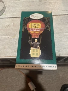 Hallmark Ornament 1996 Wizard of Oz Omaha State Fair Balloon Collectors Club - Picture 1 of 2