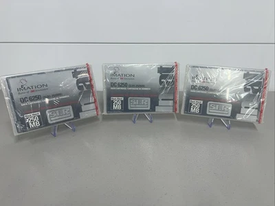 3 New Vintage IMATION DC-6250 250MB Data Cartridge - New Sealed - Image 1 of 4