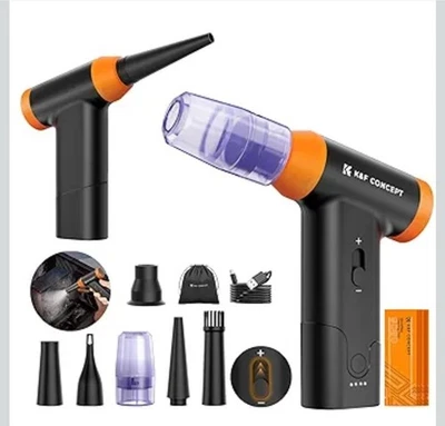 2-in-1 Druckluft Staubwedel PC Reiniger, LED Licht 150000RPM Luftgebläse  - Bild 1 von 4