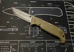 Cold Steel Finn Wolf Klappmesser 3,5" AUS-8A Stahlklinge grün Griv-Ex Griff - Bild 1 von 2