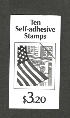 #BC114a 32c FLAG OVER PORCH ISSUE BOOKLET OF 10 MNH - Image 1 of 2