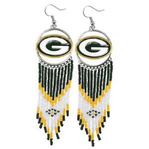 Green Bay Packers Dreamcatcher Earrings NFL Licensed Authentic Little Earth New 