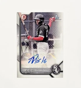 2022 Bowman Elijah Tatis 1st Auto #PPA-ET Chicago White Sox Prospect Autograph - Picture 1 of 1