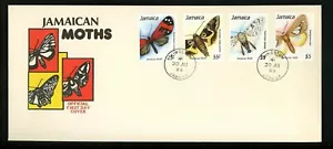Postal History Jamaica FDC #713-716 Animals insects moths 1989 - Picture 1 of 2