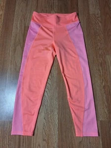 Gap Fit Girls Neon Pink Orange Capri Athletic Elastic Leggings Kids Size XL - Picture 1 of 10