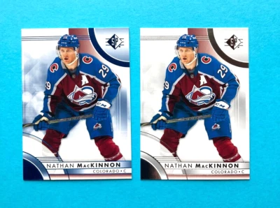 Nathan MacKinnon both 2023-24 UD SP Blue #87 and,SP Base Colorado Avalanche - Image 1 of 2