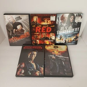 Action 5 DVD Lot: Schwarzenegger, Chuck Norris, Bruce Willis, Steve Austin - Picture 1 of 7