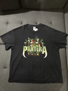Vintage Pantera Band  Double Sided Tee Shirt 2002 Tennessee River XL Weed Leaf - Picture 1 of 10