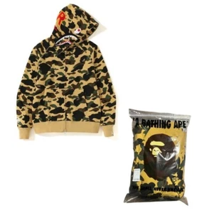 A BATHNIG APE (BAPE) Men's 1ST CAMO 2ND SHARK FULL ZIP PONR HOODIE Size XL NWT - Picture 1 of 12