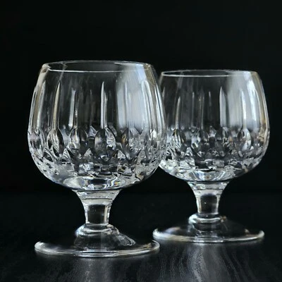 Juego de 2 vasos de brandy de cristal rusos cortados a mano de 5 oz - cristal Neman Foto 1 de 4