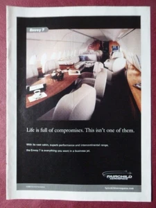 5/2000 PUB FAIRCHILD AEROSPACE AVION ENVOY 7 BUSINESS JET AIRCRAFT ORIGINAL AD - Imagen 1 de 1
