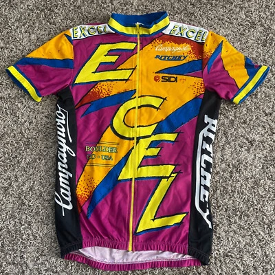 Vintage Campagnolo Excel Boulder Colorado Size 5 Medium Cycling Jersey VTG - Image 1 of 4