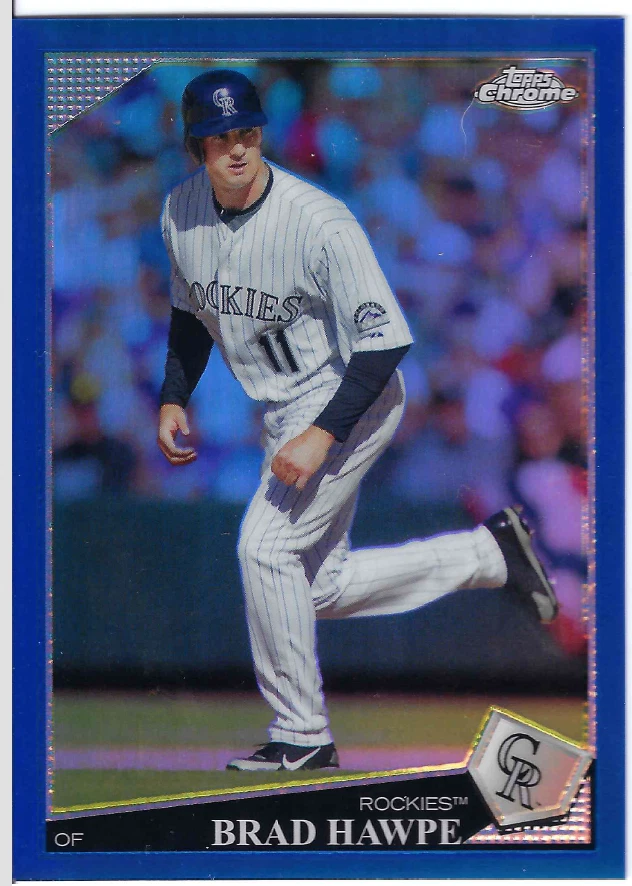 2009 Topps Chrome Blue Refractors #21 Brad Hawpe /199 (ref 10782)  - Image 1 of 1