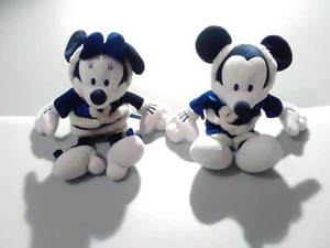 minnie mouse,mickey mouse,winter white,blue velvet,christmas,disney,plush, 17 in - Picture 1 of 12