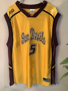 Selten! Arizona State Sun Devils Trikot Herren groß Adidas gelb Basketball #5 - Bild 1 von 9