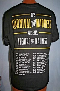 CARNIVAL OF MADNESS 2015 Concert Tour T-SHIRT L Halestorm HEAVY METAL Rare - Picture 1 of 3