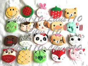 WOMEN/ GIRLS KIDS COIN PURSES ANIMAL ZIP WALLET - SUEDE material OVER 100 styles - Picture 1 of 120