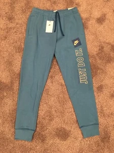 Nike Sportswear NSW JDI Fleece Joggers Pants Dutch Blue Mens Size Small - Picture 1 of 3