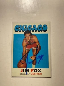 Tarjeta firmada por Jim Fox de los Chicago Bulls - Imagen 1 de 1