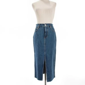 Veronica Beard NWT Victoria Long Midi Denim Skirt Size 8 in Stoned Bright Blue - Picture 1 of 10