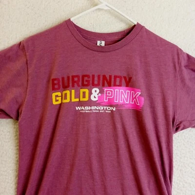 Camiseta de fútbol Washinton para mujer manga corta mediana borgoña rosa ligero Foto 1 de 4