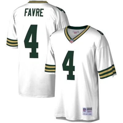 Camiseta deportiva Mitchell & Ness Brett Favre Green Bay Packers 1996 Away Legacy 4XL Foto 1 de 3