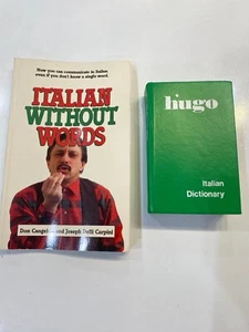 Italian Without Words + Hugo Italian Dictionary Bundle - Foto 1 di 4