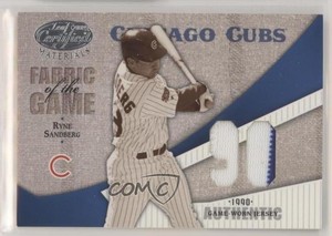 2004 Leaf Certified Materials Fabric of the Game Jersey Year /90 Ryne Sandberg