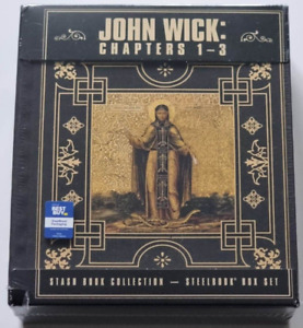John Wick SteelBook 4K UHD Best Buy Chapters 1-3 Stashbook collection boxset