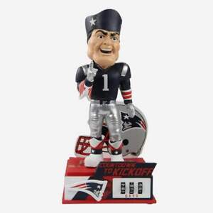 New England Patriots Countdown to Kickoff Mascot Bobblehead Brand New In Box