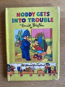 Noddy Gets Into Trouble By Enid Blyton, 1954 Book #8 with Dust Jacket, Good Cond - Picture 1 of 8