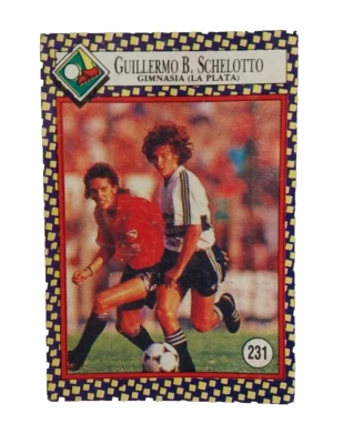 Pegatina Cromy Argentina 1993 Guillermo Barros Schelotto Rookie Gimnasia La Plata Foto 1 de 3